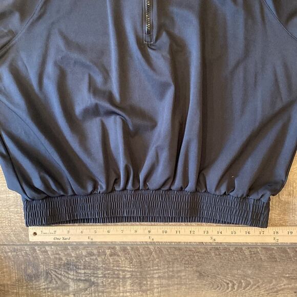 Goldsheep Clothing Women's Quarter Zip Pullover Top Black Rainbow Size M - Picture 3 of 7